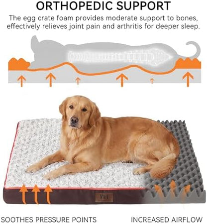 WESTERN HOME WH Orthopedic XL Dog Bed Extra Large Washable Pet Bed - Image 3