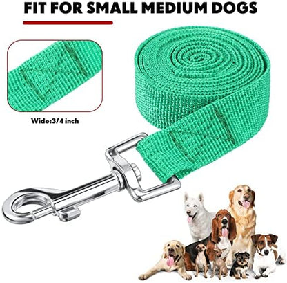 Hillban 24 Pack Nylon Dog Training Leash Bulk 5 ft, Vibrant Colors - Image 3