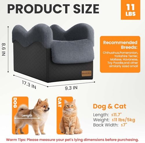 Center Console Dog Car Seat for Small Dogs Under 11lbs - Image 2