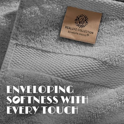 Wealuxe Light Gray Washcloths - Image 3