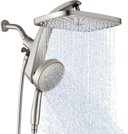 Rain Shower Head with Handheld Showerhead, Nickel 1.8GPM 460311 by BOZYBO-BornforQualityLife