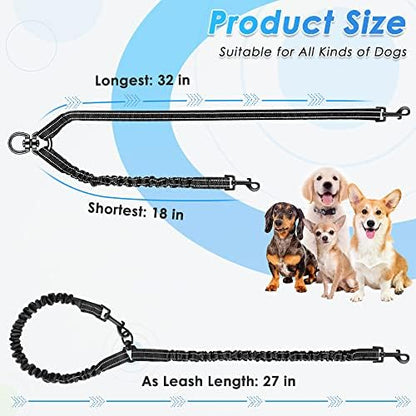 AUTOWT Double Dog Leash, No Tangle 360° Swivel Rotation Reflective Lead - Image 5
