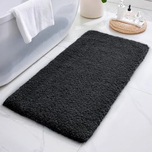 ILANGO Bathroom Rugs 48" × 24", Extra Soft Absorbent Microfiber Bath Rugs by ILANGO