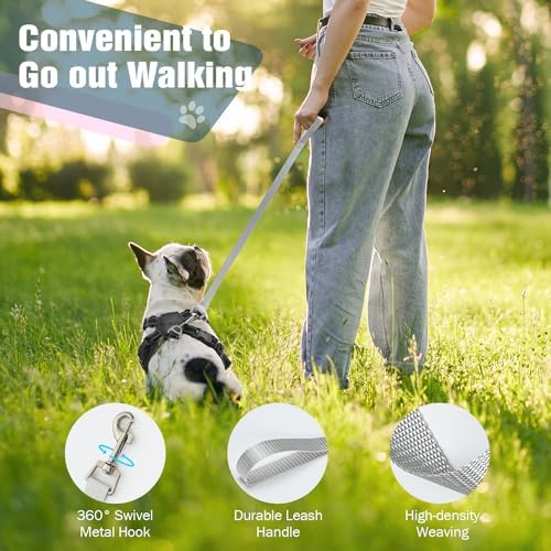 Pawaboo Small Dog Harness and Leash Set, Puppy Harness X-Frame Adjustable - Image 6