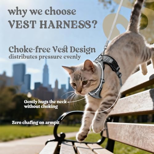 rabbitgoo Cat Harness and Leash Set, Escape Proof Vest - Image 3