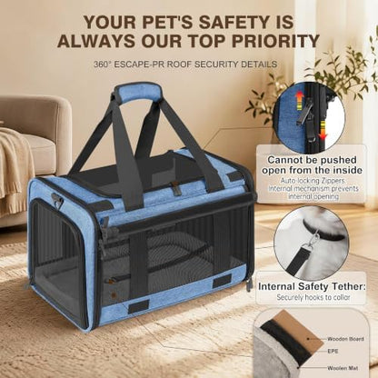 Soft Sided Cat Carrier for Anxious Pets - Image 7