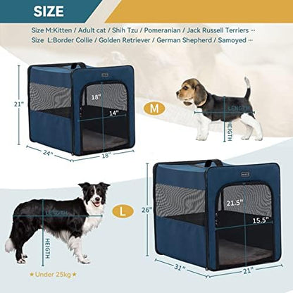 PETSFIT Soft Sided Dog Crate, Portable Dog Crate - Image 2