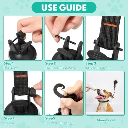 Dog Bathing Tether Abs, Foam Cotton, Stainless Steel, Adjustable - Image 5
