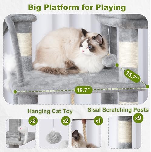 Gitelsnour Cat Tree, Big Hammock GCT020W - Image 4