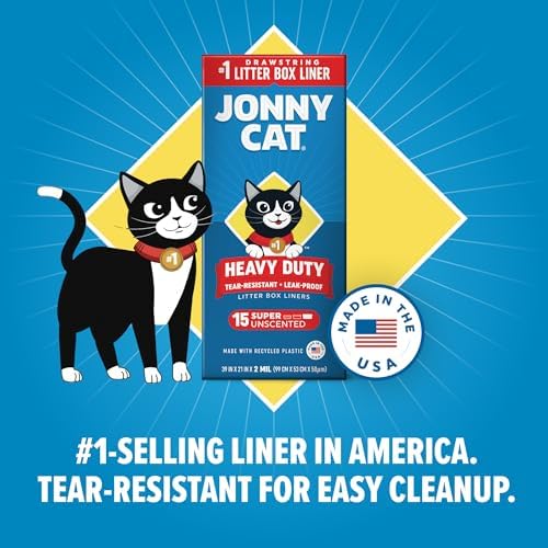 Jonny Cat Litter Box Liners Heavy Duty, Tear & Leak Resistant Super 15ct - Image 4
