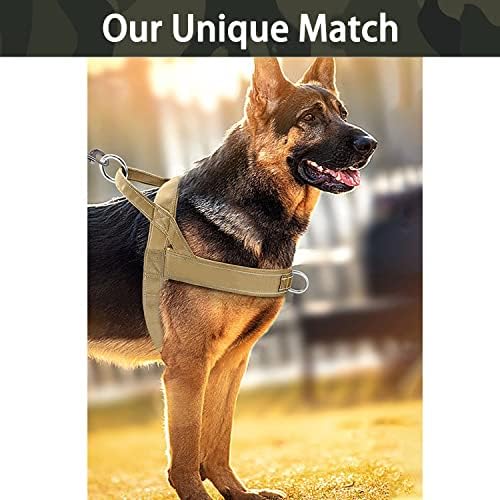 No Pull Dog Harness Brown for Small Medium Large Sized Dog, Reflective Escape - Image 3