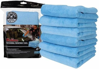Chemical Guys, Workhorse Professional Microfiber Towels, 16 in, 6 Pk by ChemicalGuys