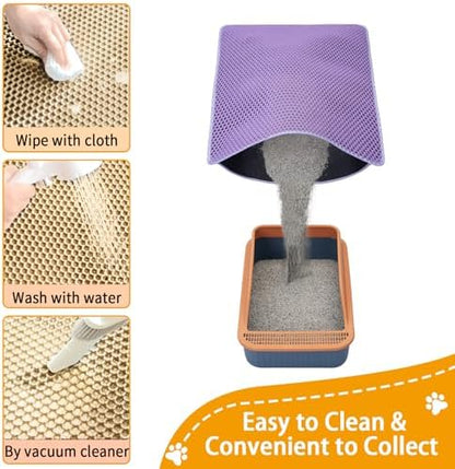 Cat Litter Box Mat-Super Large 47''x36'' Litter Trapping Mat - Image 3