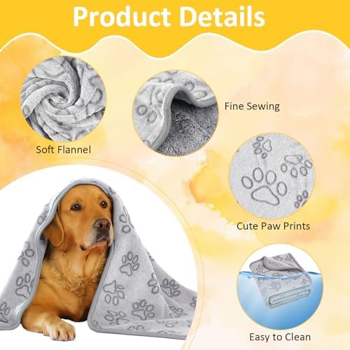 Dog Blankets for Medium Dogs, Premium Soft Dog Blankets for Small Dog - Image 3