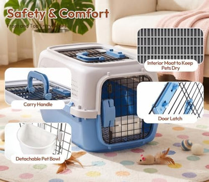 Airline Approved Cat Carrier, Dual-Entry Pet Carrier - Image 5