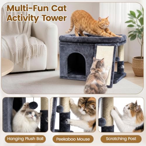 Cat Tree Tower with Scratching Post - Image 4