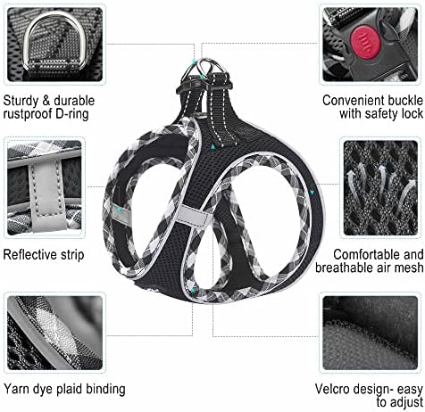 haapaw Dog Harness with Leash Set, No Pull Adjustable Reflective Step-in Puppy - Image 2