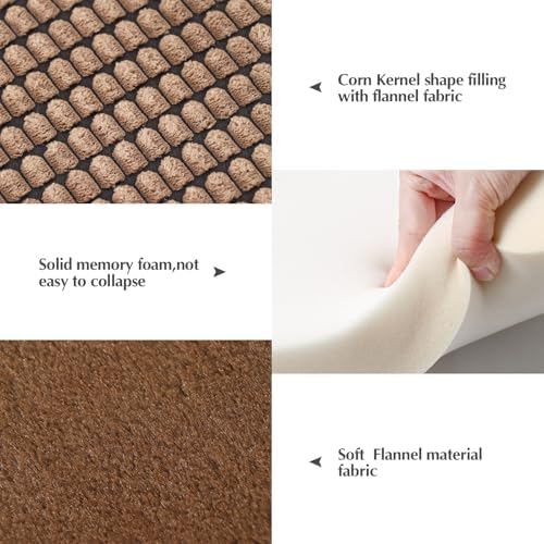 BVAGSS Dog Bed Mat, Reversible Crate Pad, Memory Foam Beds, Soft Warm Pet - Image 2