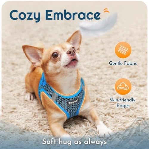 Eagloo Small Dog Harness and Leash Set, Step in Small Sized Puppy Pet Vest - Image 4