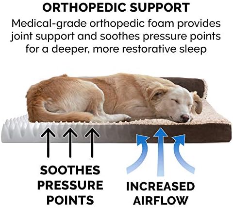 FurHaven Orthopedic Dog Bed & goDog Toy - Image 2