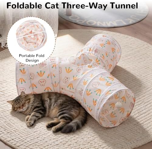 Tempcore Cat Tunnel, 3-Way Collapsible Toy - Image 6