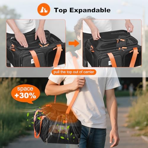 pidipiti 19x13x9 top Expandable pet Carrier, - Image 4