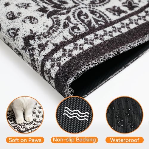 Cat Litter Mat, Waterproof & Non-Slip Backing, Litter Box Catcher, Soft on - Image 2