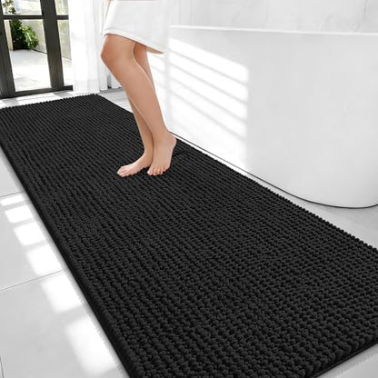 OLANLY Thick Chenille Bathroom Runner Rugs 70x24, Absorbent Bath Mat by OLANLY