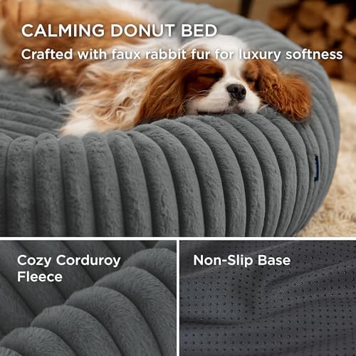 Bedsure ComfyFleece® Donut Small Dog Bed - Image 3