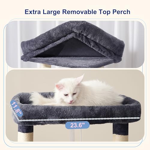 Gitelsnour Maine Coon Cat Tree, Heavy Duty Cat Tower - Image 3