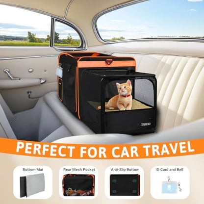 Petskd Side Expandable Extra Large Cat Carrier - Image 2