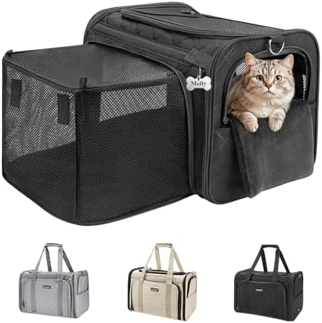 MIDOG Soft Cat Carrier Airline Approved, Expandable by MIDOG