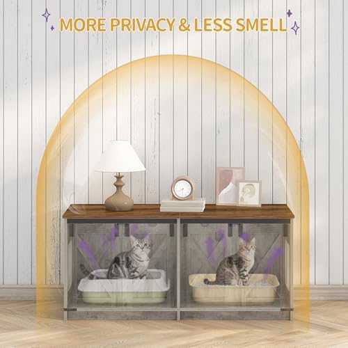 Hzuaneri Cat Litter Box Enclosure - Image 4
