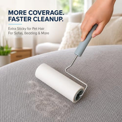 Extra Sticky Large Surface Lint Roller, 6.3'' Giant Lint Roller - Image 6