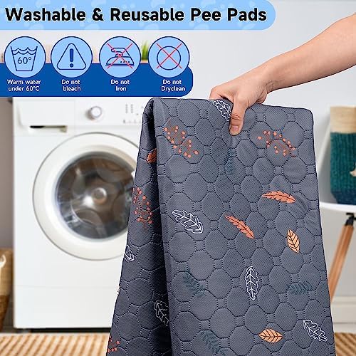 Sunheir Washable Pee Pads for Small Pet 5-Pack, Reusable Pet Training Pads - Image 3