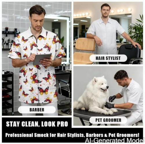 Professional Grooming Smock Unisex, Water Resistant Anti-Static - Image 4