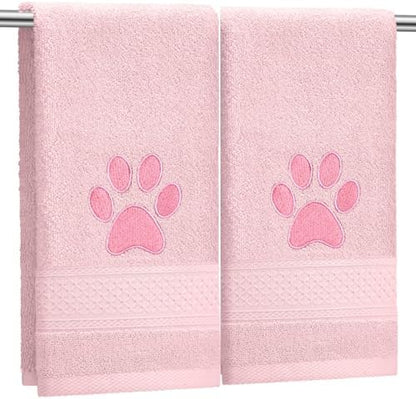 SmoothNovelty 2 Pcs Dog Paw Hand Towels by SmoothNovelty