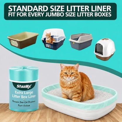 15 Count Jumbo Litter Box Liners, 39x22 Inches – Extra Thick, Heavy Duty - Image 3