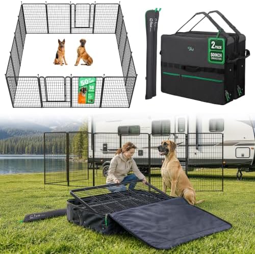 FXW Rollick Dog Playpen with Storage Bags, 16 Panels by FXW
