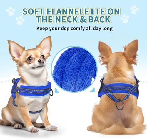 Lukovee Small Dog Harness and Leash Set, No Pull Soft Padded Vest - Image 5