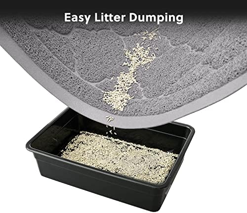 WePet Cat Litter Box Mat, Kitty Premium PVC Pad, Durable Trapping Rug, - Image 5