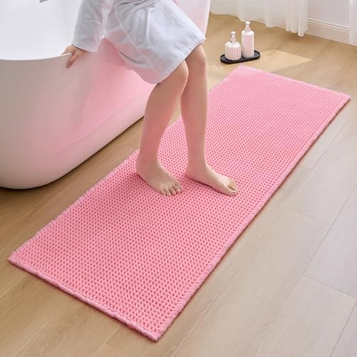 ILANGO Upgraded Waffle Bath Rug 24x72, Super Absorbent Non Slip Bath Mat by ILANGO