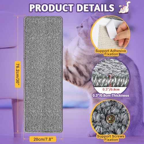 ENONCI Door Protector from Cat Scratching 30x7.8 Cat Wall Corner Scratcher - Image 7