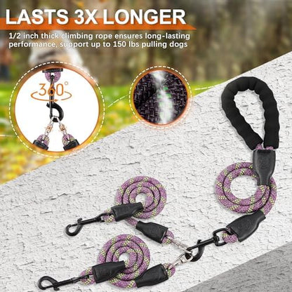 Double Dog Leash for Two Dogs - Image 2