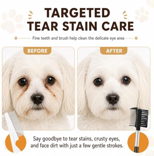 Flea Comb for Cats and Dogs, 7 Pack Professional Pet Grooming Comb Set - Image 4