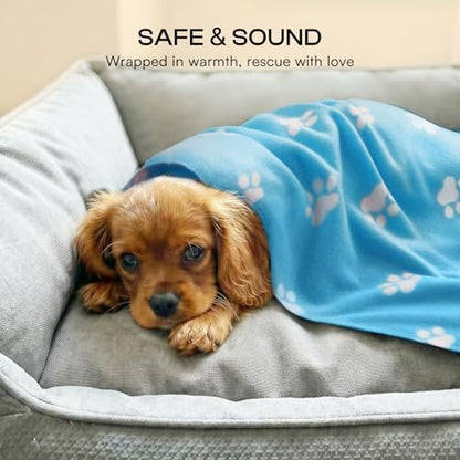 LINENLUX Fleece Dog Blankets 6-Pack, Soft Stretchy - Image 4