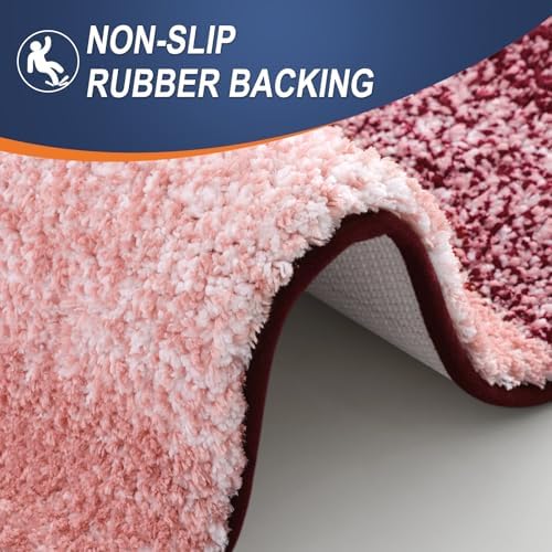 OLANLY Bathroom Runner Rug 44x24, Extra Soft Absorbent Microfiber Bath Rugs - Image 4