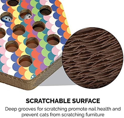 Furhaven Scratching Pad Ball Track Cat Toy w/ Catnip - Image 4