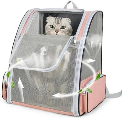 Cat Backpack Carrier Large Pet Backpack by ZEJOROSE
