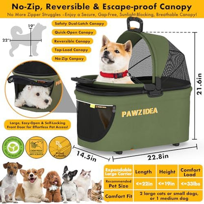 PAWZIDEA Portable Small Dog Crate - Image 2
